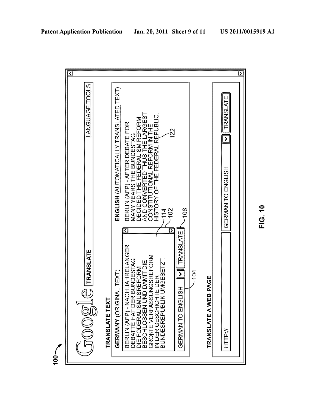 Displaying Original Text In A User Interface With Translated Text - diagram, schematic, and image 10