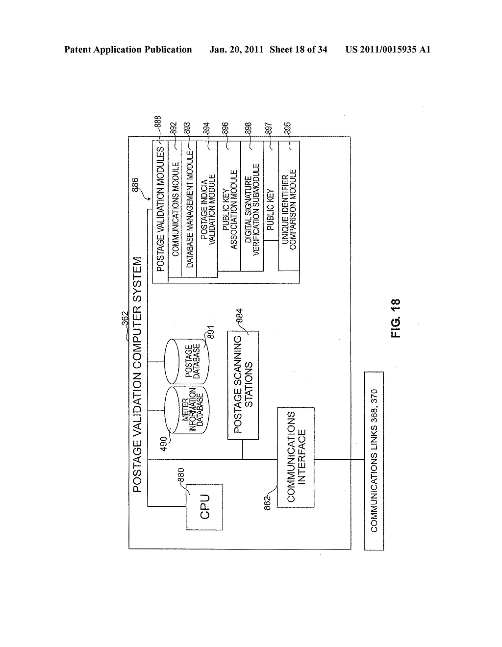 SYSTEMS AND METHODS FOR DETECTING POSTAGE FRAUD USING AN INDEXED LOOKUP PROCEDURE - diagram, schematic, and image 19