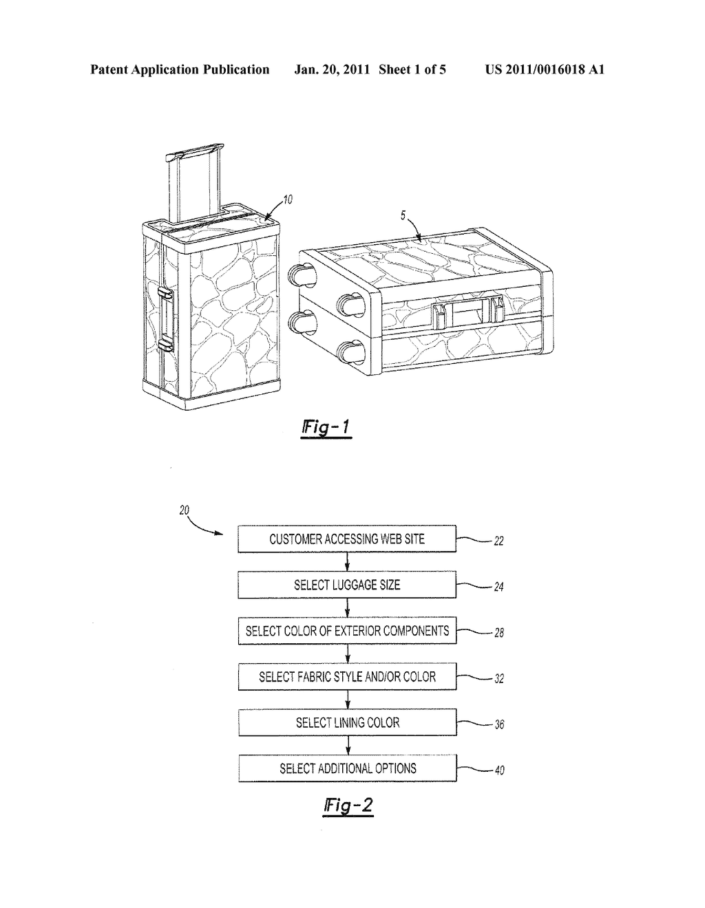 CUSTOMIZABLE LUGGAGE AND METHOD OF FORMING SAME - diagram, schematic, and image 02