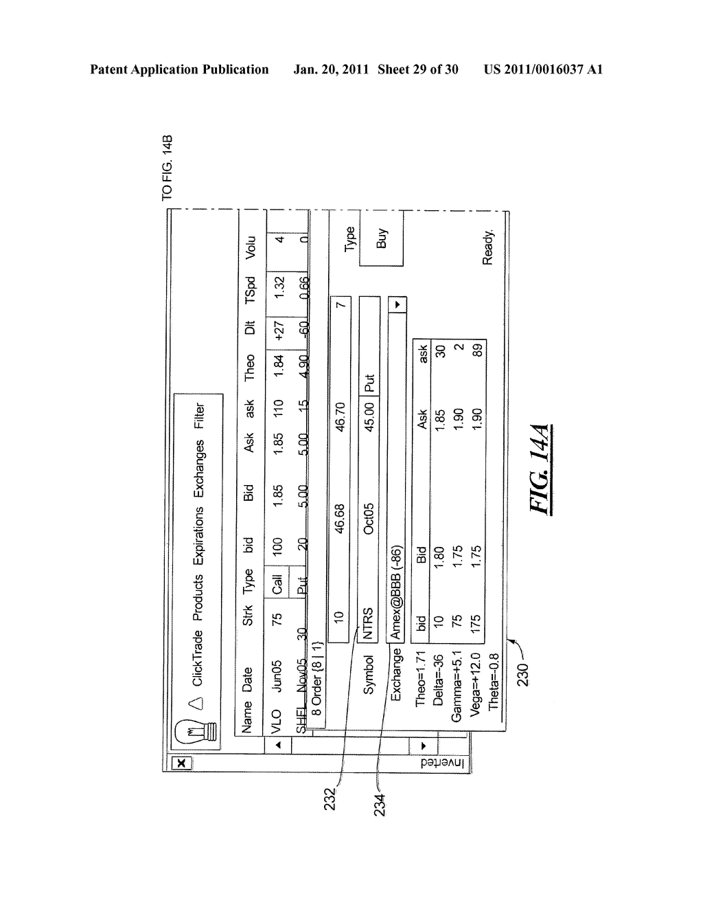 METHOD AND APPARATUS FOR DISPLAY OF DATA WITH RESPECT TO CERTAIN TRADABLE INTERESTS - diagram, schematic, and image 30