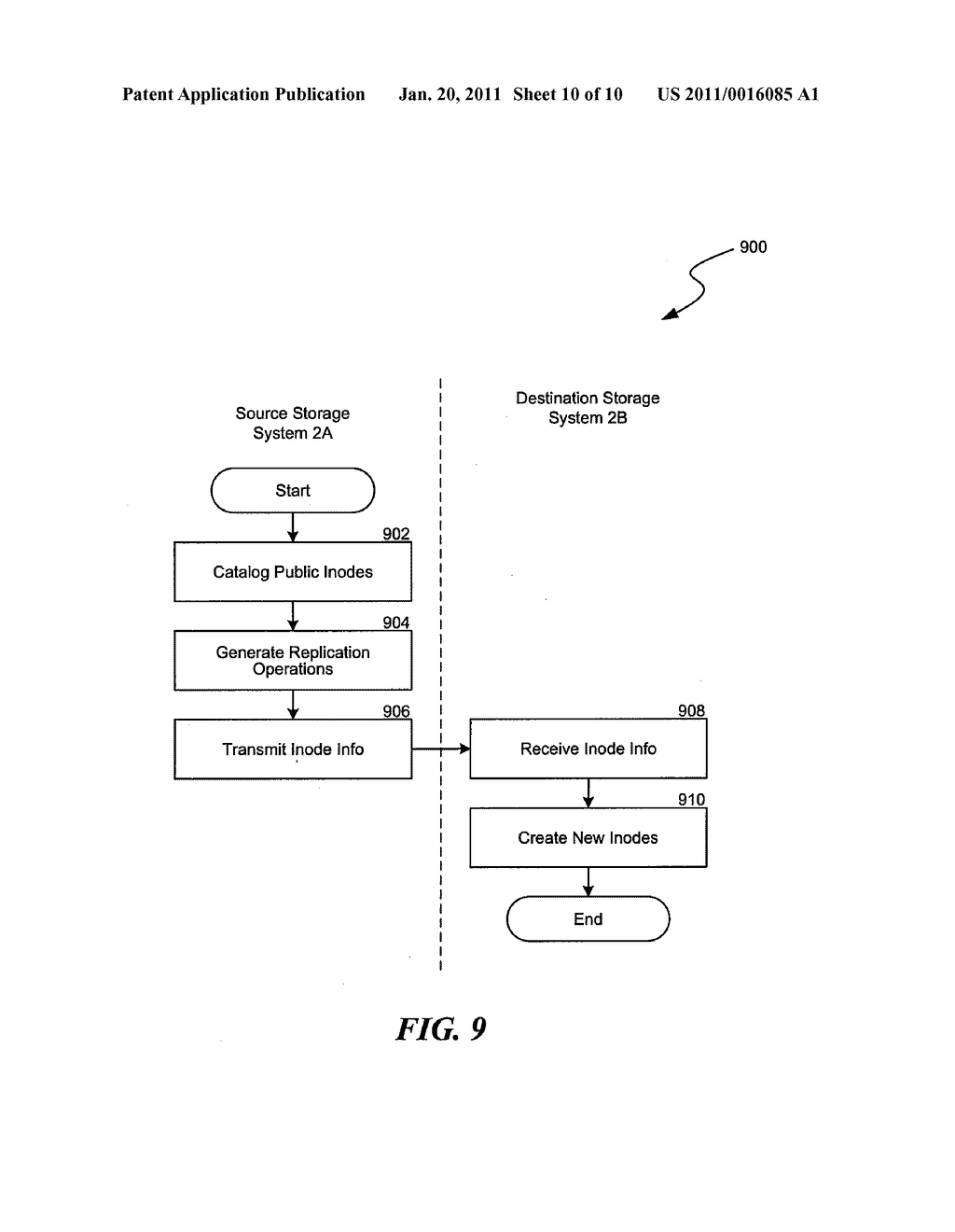 METHOD AND SYSTEM FOR MAINTAINING MULTIPLE INODE CONTAINERS IN A STORAGE SERVER - diagram, schematic, and image 11