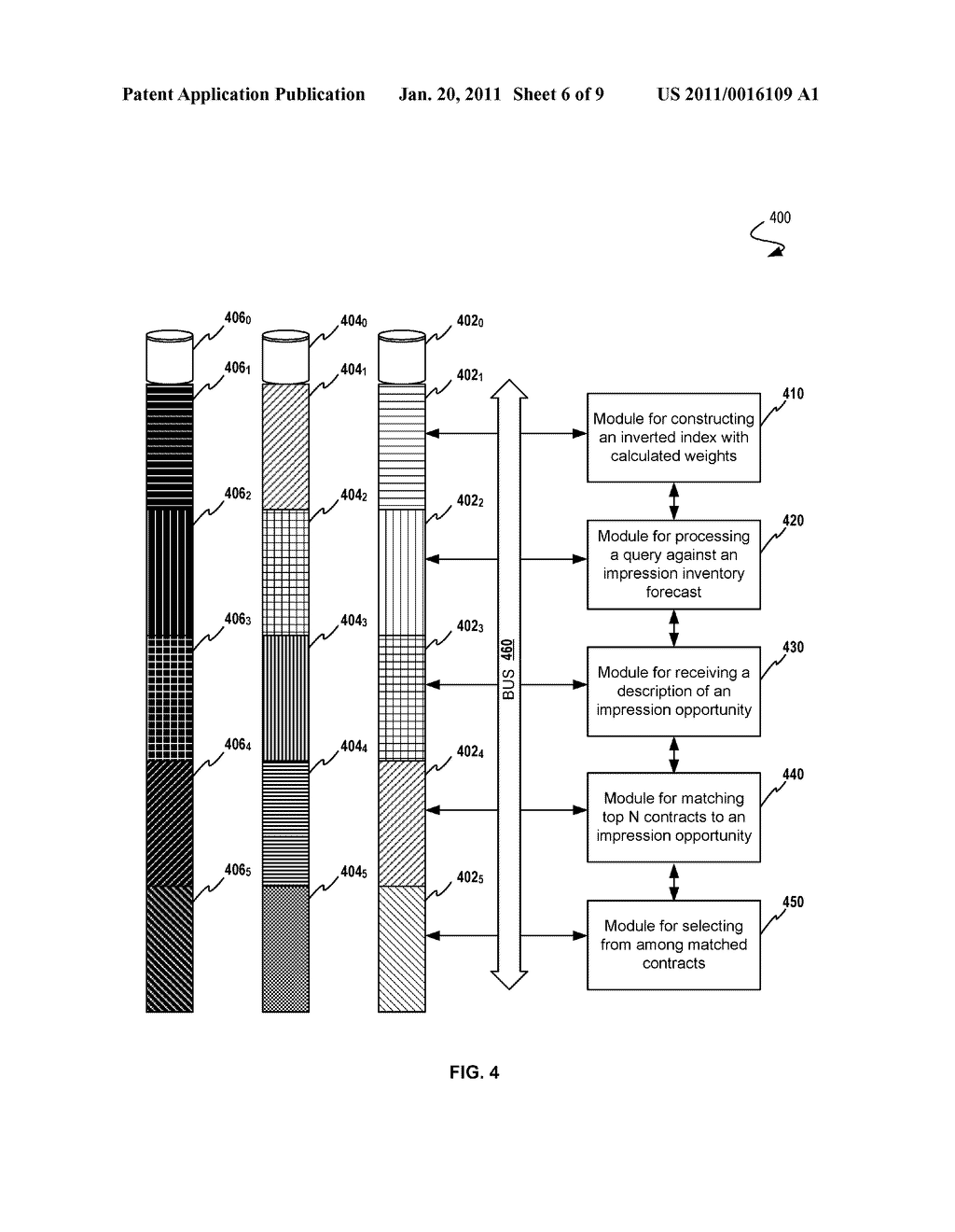 System and Method for Automatic Matching of Highest Scoring Contracts to Impression Opportunities Using Complex Predicates and an Inverted Index - diagram, schematic, and image 07