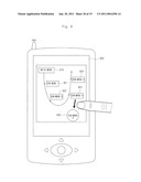 MOBILE TERMINAL TO DISPLAY MENU INFORMATION ACCORDING TO TOUCH SIGNAL diagram and image