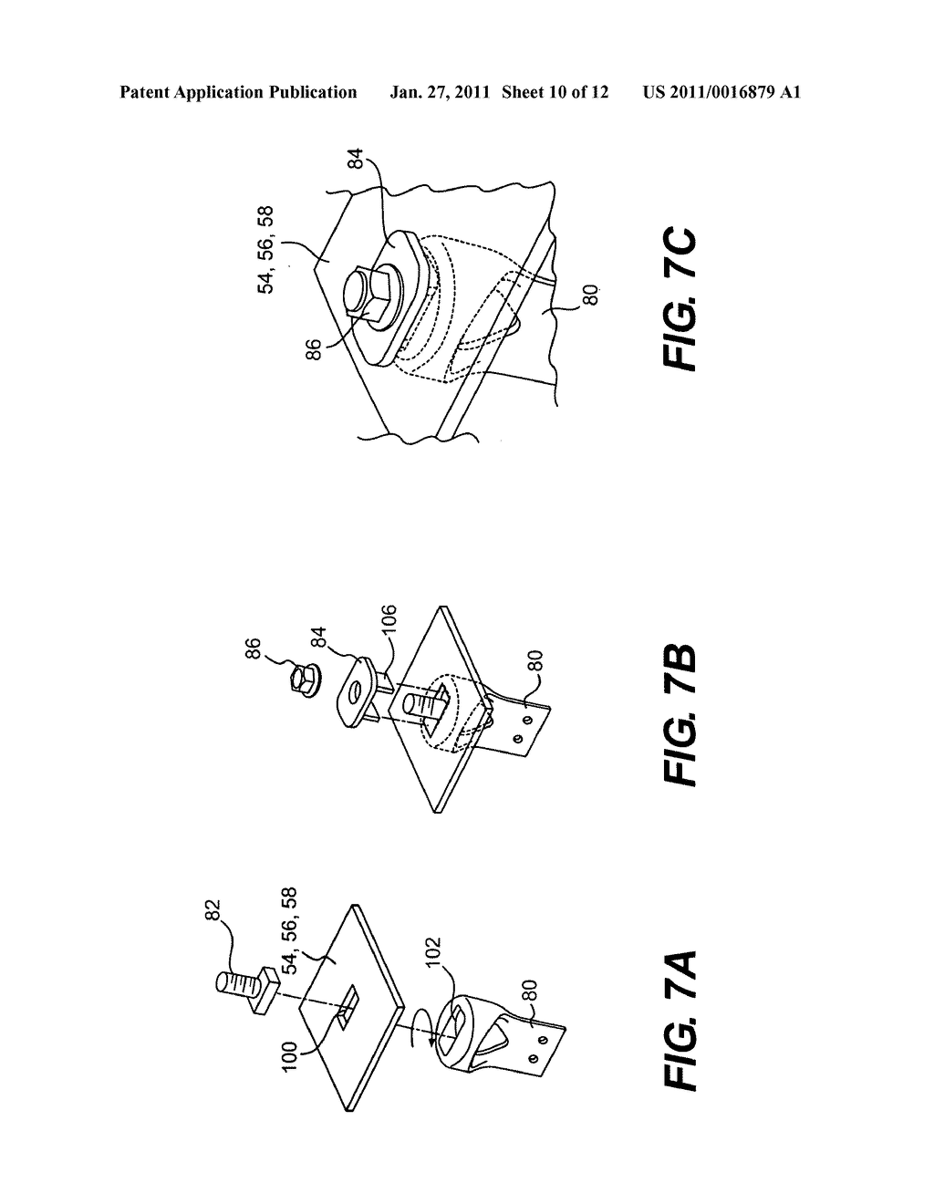 LOW PROFILE ATTACHMENT HANGER SYSTEM FOR A COOLING LINER WITHIN A GAS TURBINE ENGINE SWIVEL EXHAUST DUCT - diagram, schematic, and image 11