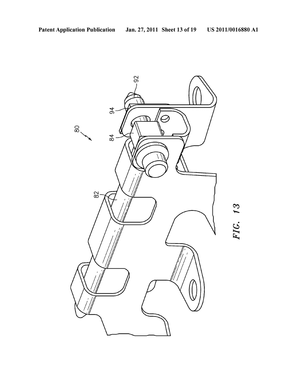 RETAINER FOR SUSPENDED THERMAL PROTECTION ELEMENTS IN A GAS TURBINE ENGINE - diagram, schematic, and image 14