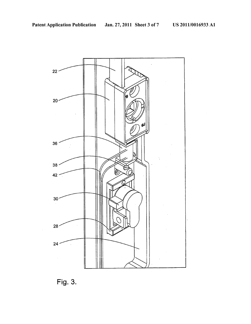 PIVOT LEVER WHICH IS LOCKABLE IN A TROUGH AND HAS A LOCK COVER - diagram, schematic, and image 04