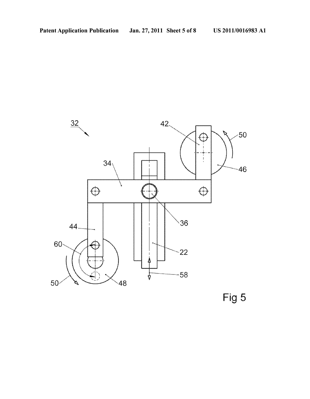 TESTING DEVICE WITH A DRIVE, WHICH CONVERTS TO A ROTATIONAL MOVEMENT INTO A RECIPROCATING MOVEMENT OF VARIABLE AMPLITUDE - diagram, schematic, and image 06