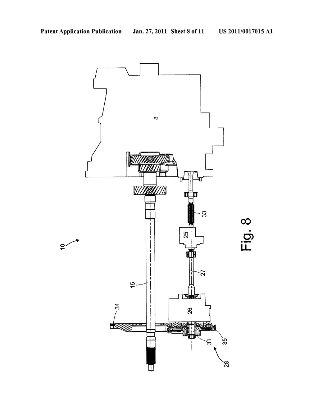 TRANSMISSION FOR A ROAD VEHICLE WITH HYBRID PROPULSION - diagram, schematic, and image 09