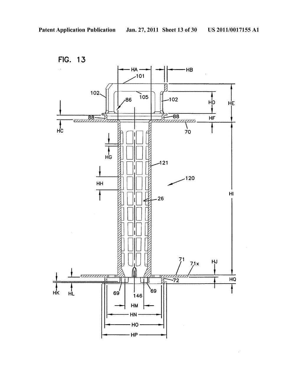 CRANK CASE VENTILATION FILTER ASSEMBLY; AND METHODS - diagram, schematic, and image 14