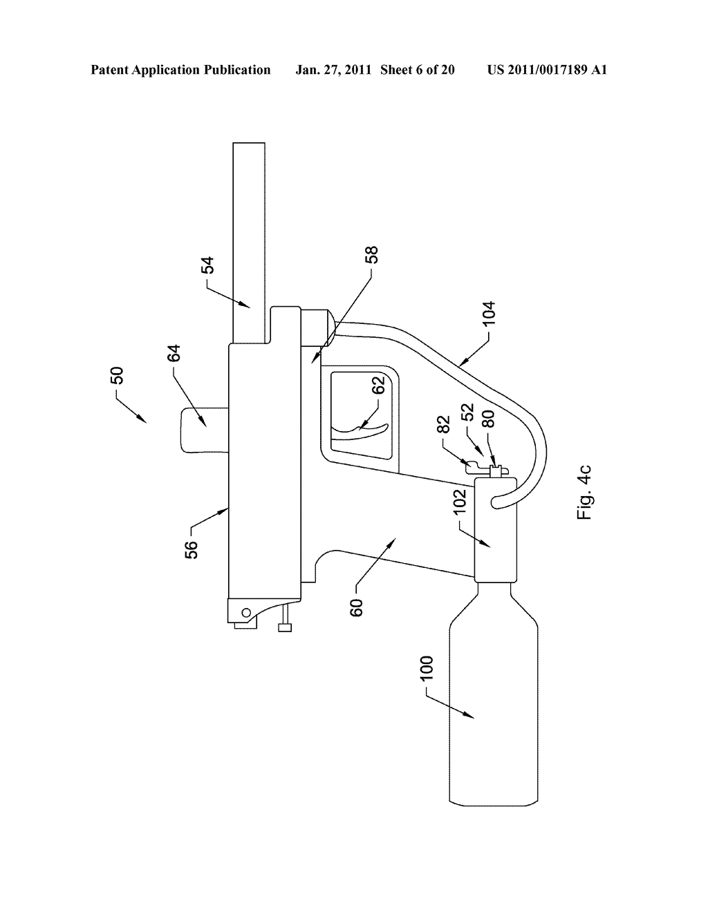 Compressed Gas Projectile Accelerator Having Multiple Projectile Velocity Settings - diagram, schematic, and image 07