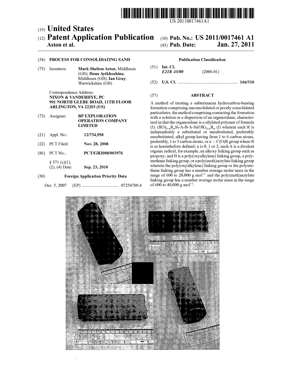 PROCESS FOR CONSOLIDATING SAND - diagram, schematic, and image 01