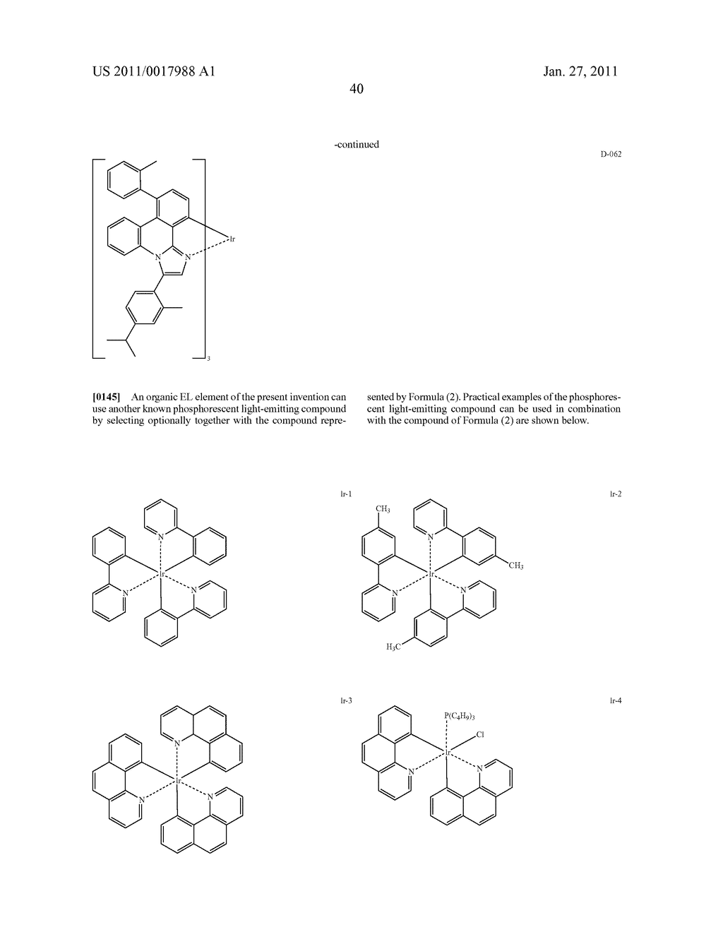 ORGANIC ELECTROLUMINESCENT ELEMENT, LIGHTING DEVICE AND DISPLAY DEVICE - diagram, schematic, and image 44