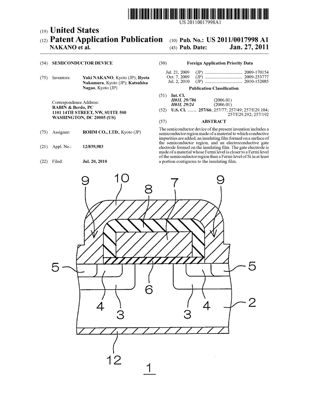 SEMICONDUCTOR DEVICE - diagram, schematic, and image 01