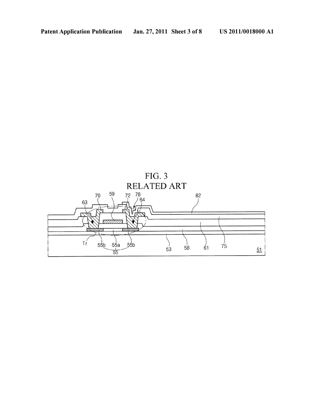 DISPLAY DEVICE AND METHOD OF FABRICATING THE SAME - diagram, schematic, and image 04