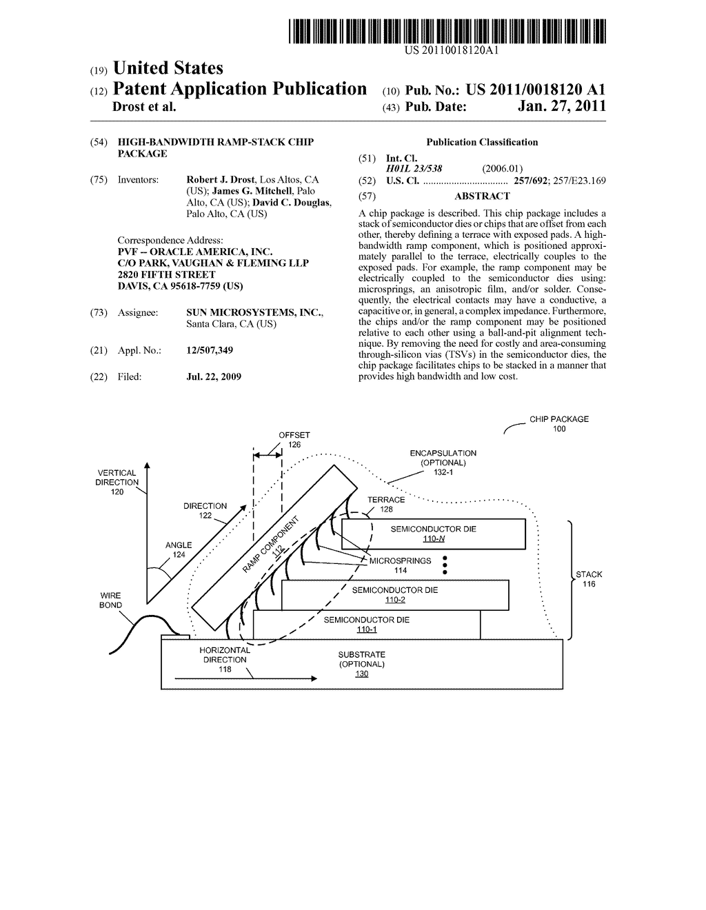 HIGH-BANDWIDTH RAMP-STACK CHIP PACKAGE - diagram, schematic, and image 01