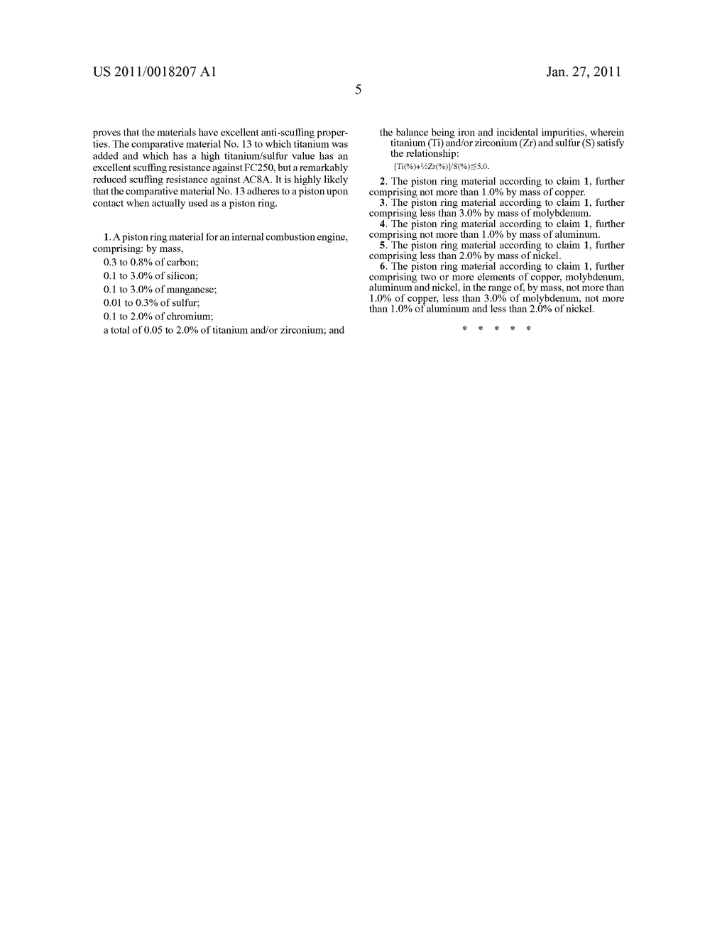 PISTON RING MATERIAL FOR INTERNAL COMBUSTION ENGINE - diagram, schematic, and image 10