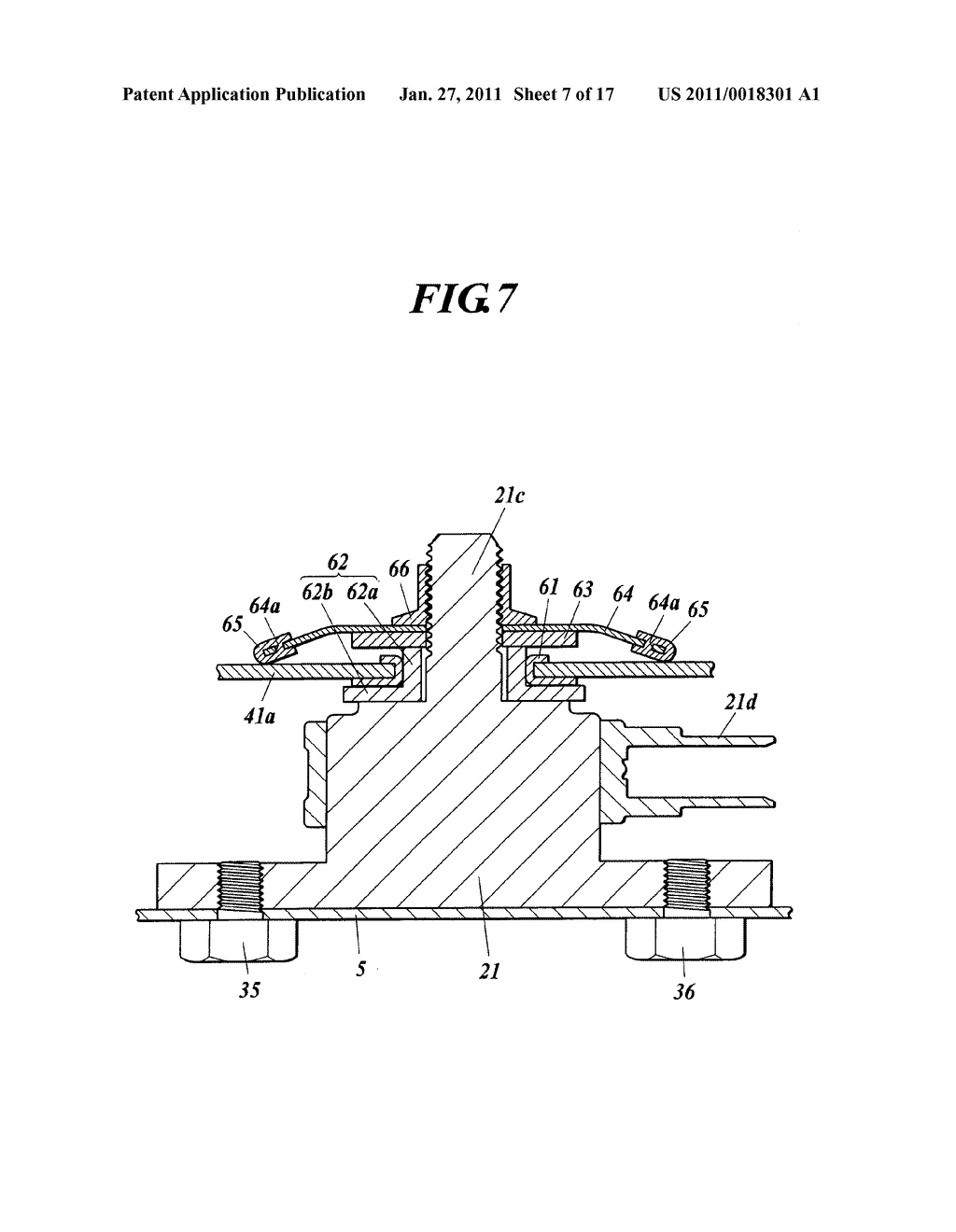 PASSENGER'S WEIGHT MEASUREMENT DEVICE FOR VEHICLE SEAT AND ATTACHMENT STRUCTURE FOR LOAD SENSOR - diagram, schematic, and image 08