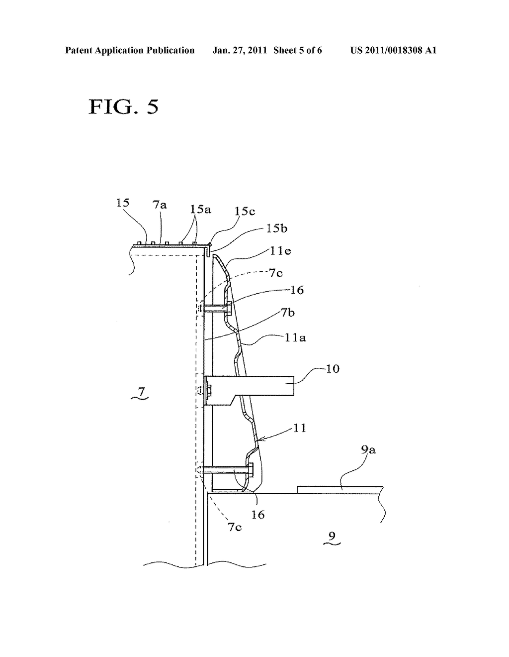 DRESSING COVER STRUCTURE IN CONSTRUCTION MACHINE - diagram, schematic, and image 06