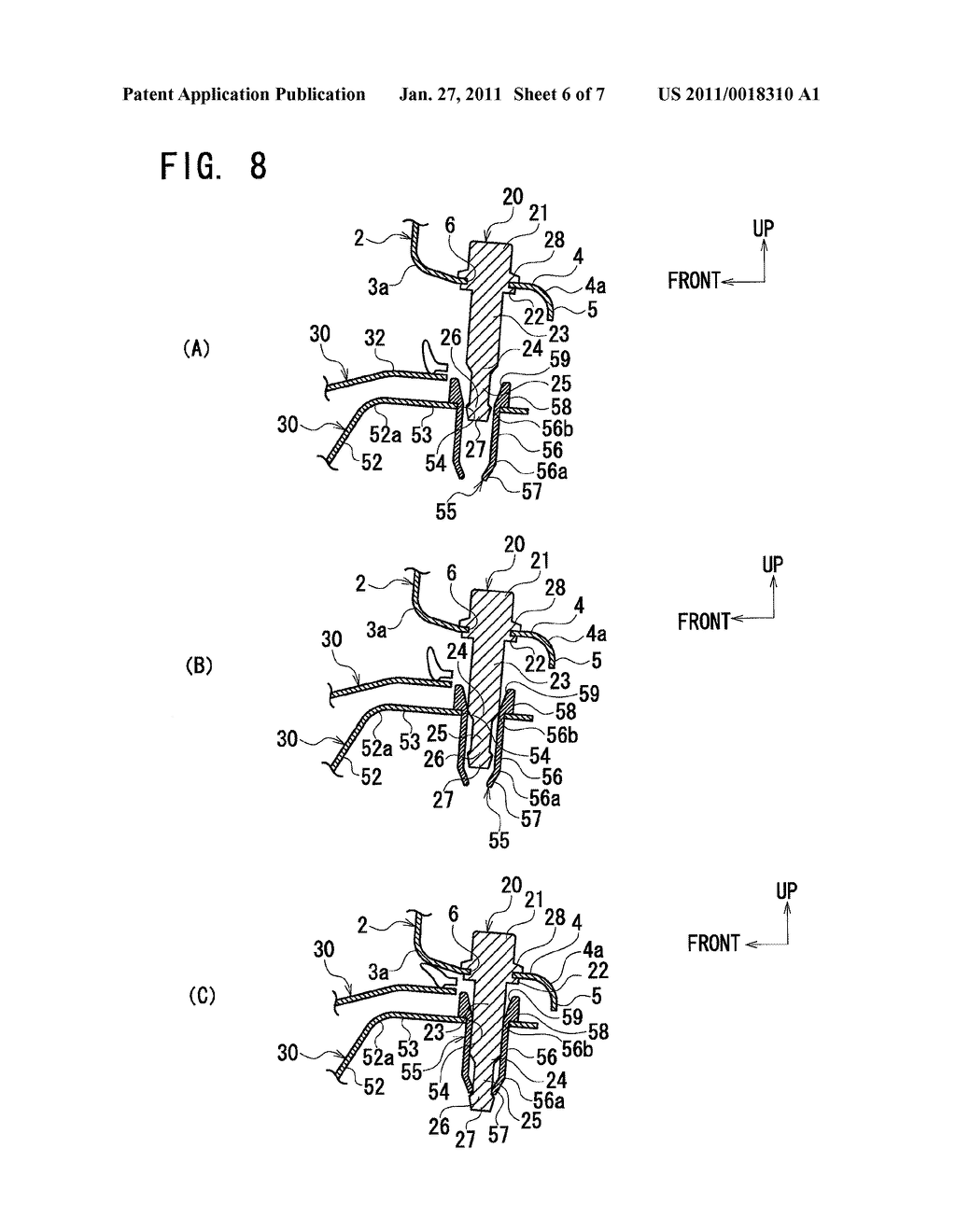 MOUNTING STRUCTURE OF FRONT PANEL - diagram, schematic, and image 07