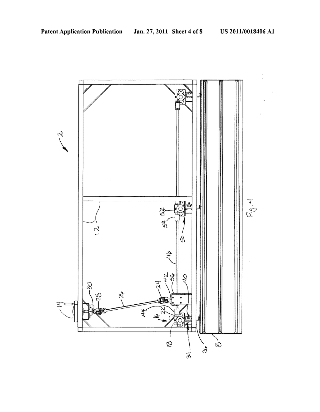 FOOD-LINE SERVING COUNTER WITH ADJUSTABLE TRAYSLIDE - diagram, schematic, and image 05