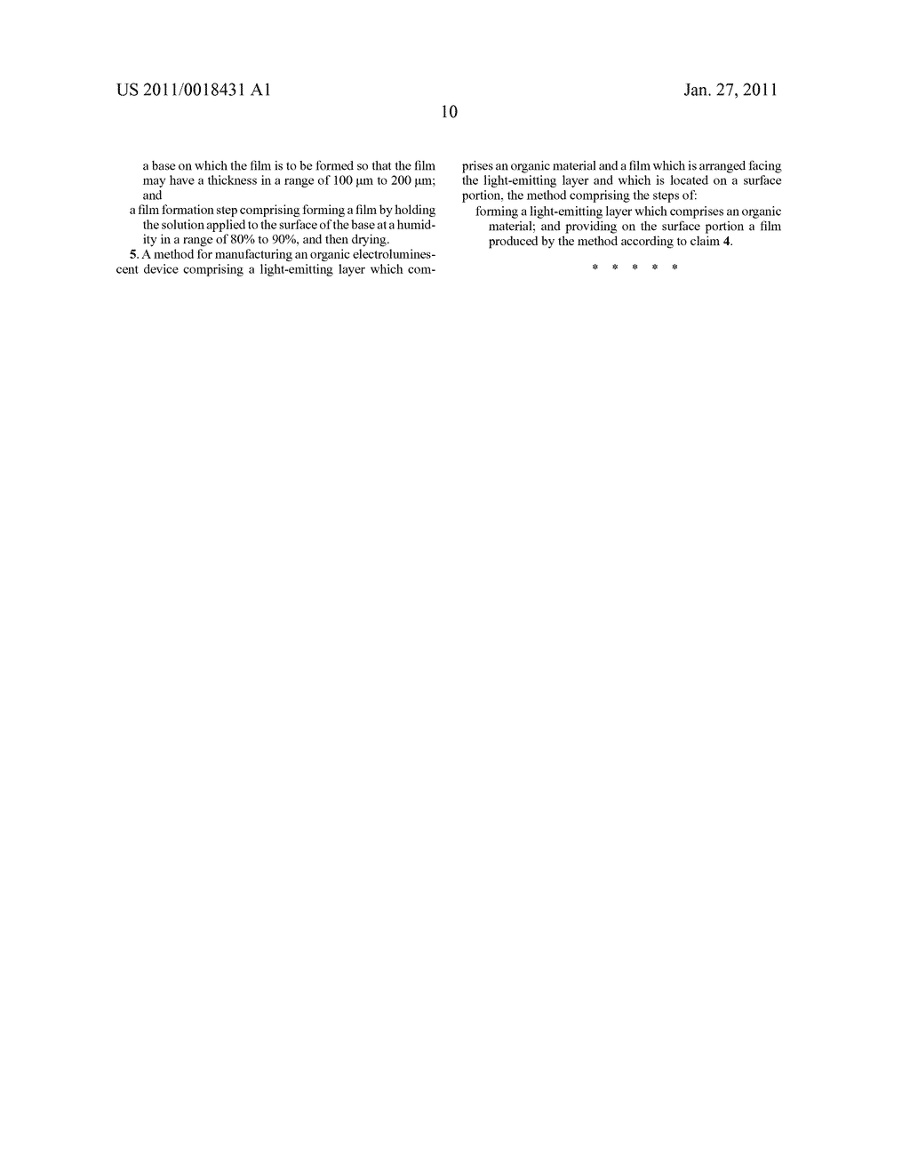 ORGANIC ELECTROLUMINESCENT DEVICE AND METHOD FOR MANUFACTURING THE SAME - diagram, schematic, and image 12