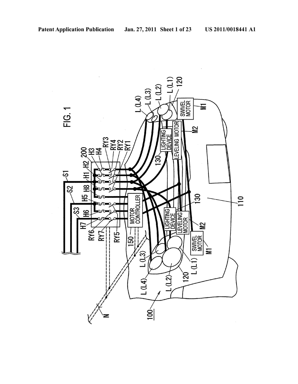 VEHICLE-MOUNTED LOAD CONTROLLER, VEHICLE-MOUNTED HEADLIGHT DEVICE, AND VEHICLE-MOUNTED TAILLIGHT DEVICE - diagram, schematic, and image 02