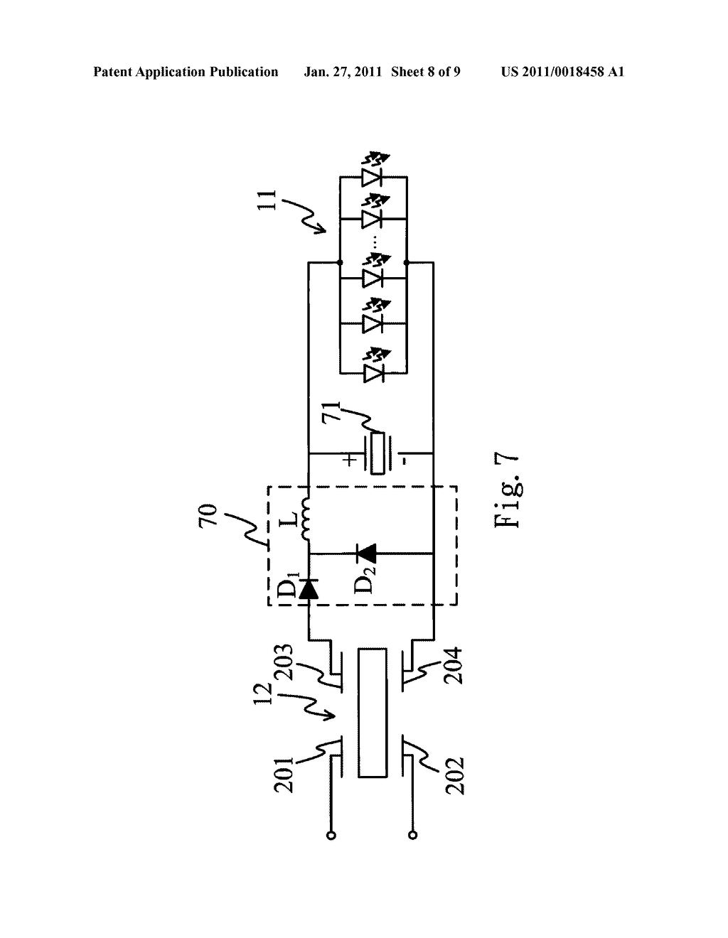 LIGHTING DEVICE IMPLEMENTED THROUGH UTILIZING INSULATING TYPE PIEZOELECTRIC TRANSFORMER IN DRIVING LIGHT-EMITTING-DIODES (LEDS) - diagram, schematic, and image 09