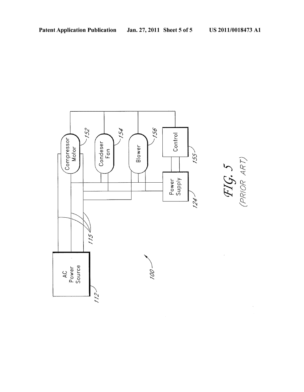 HVAC/R SYSTEM WITH VARIABLE FREQUENCY DRIVE POWER SUPPLY FOR THREE-PHASE AND SINGLE-PHASE MOTORS - diagram, schematic, and image 06