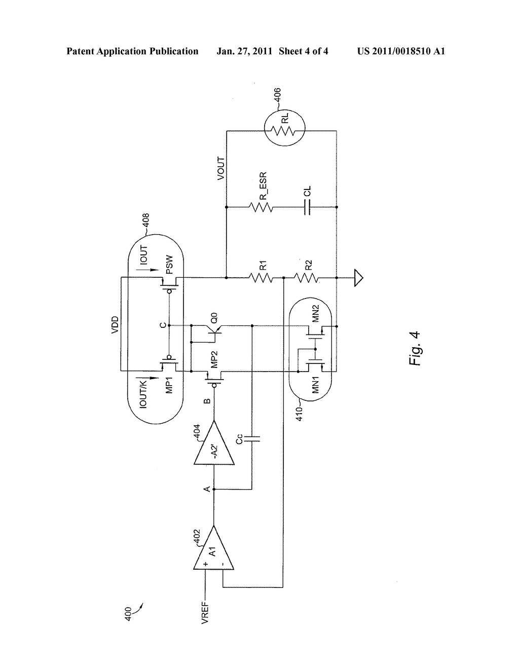 ADAPTIVE MILLER COMPENSATED VOLTAGE REGULATOR - diagram, schematic, and image 05