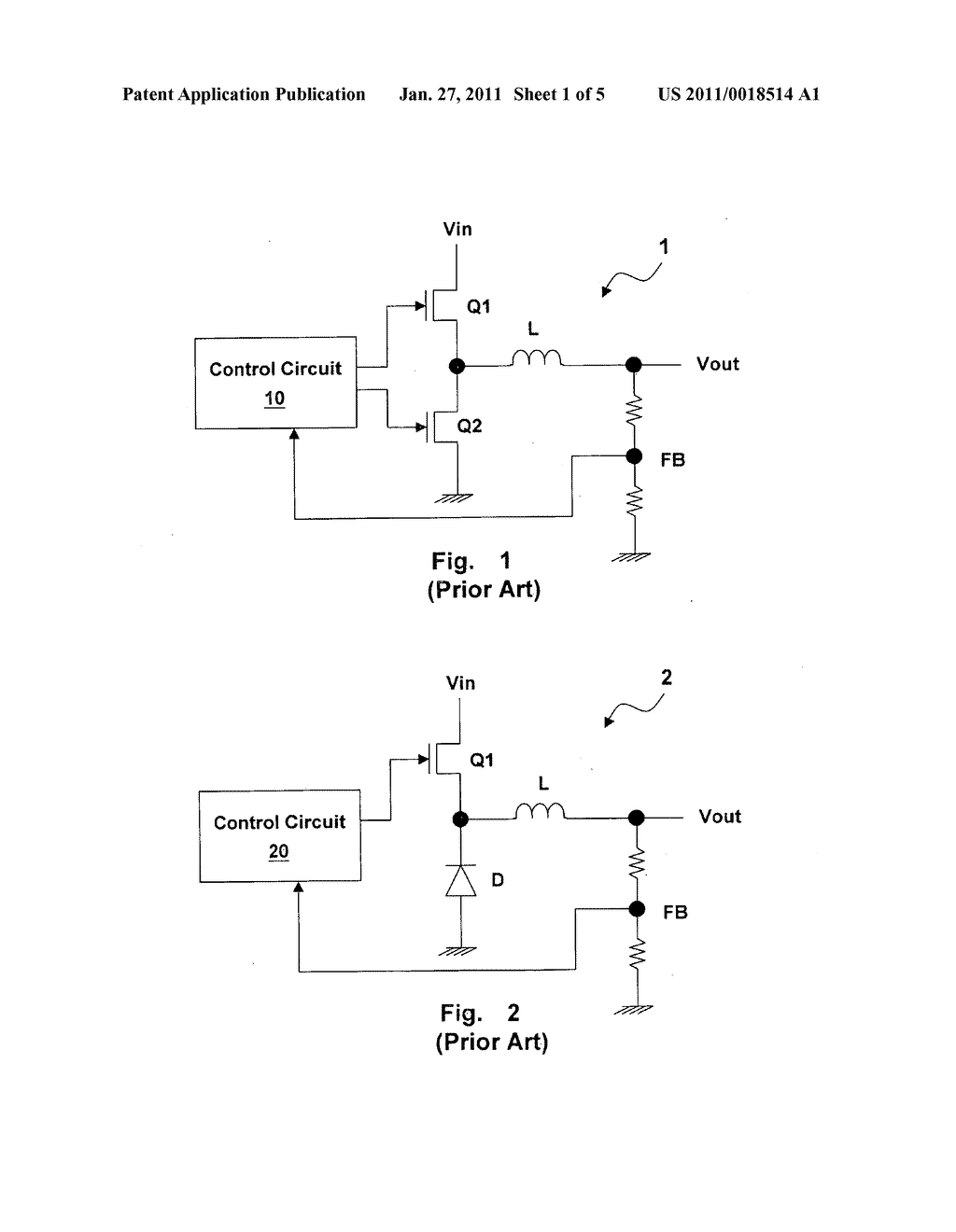 Dual-mode buck switching regulator and control circuit therefor - diagram, schematic, and image 02