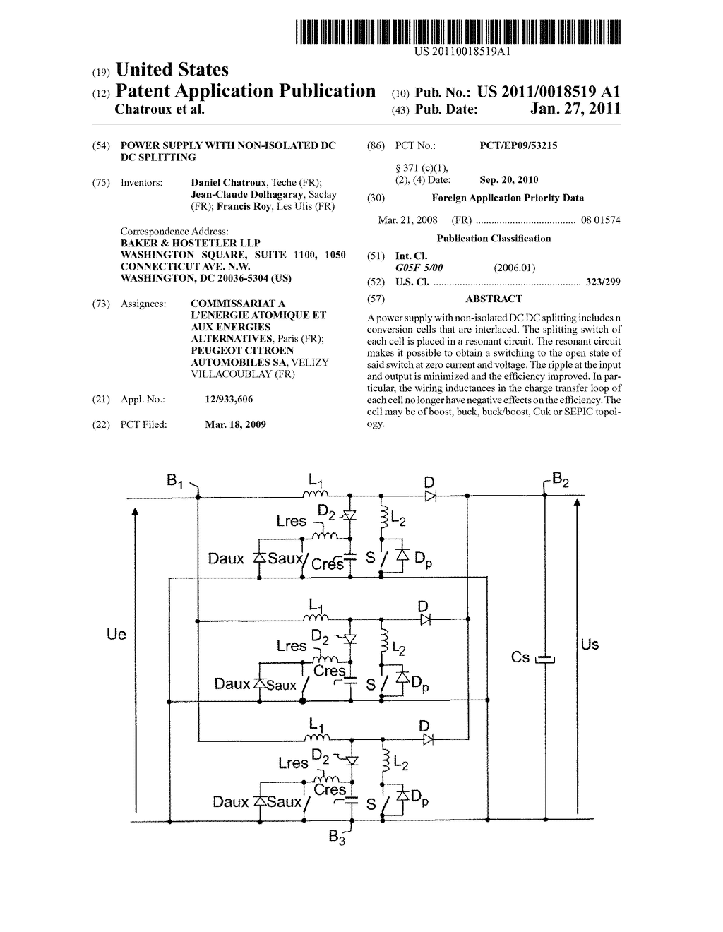 POWER SUPPLY WITH NON-ISOLATED DC DC SPLITTING - diagram, schematic, and image 01