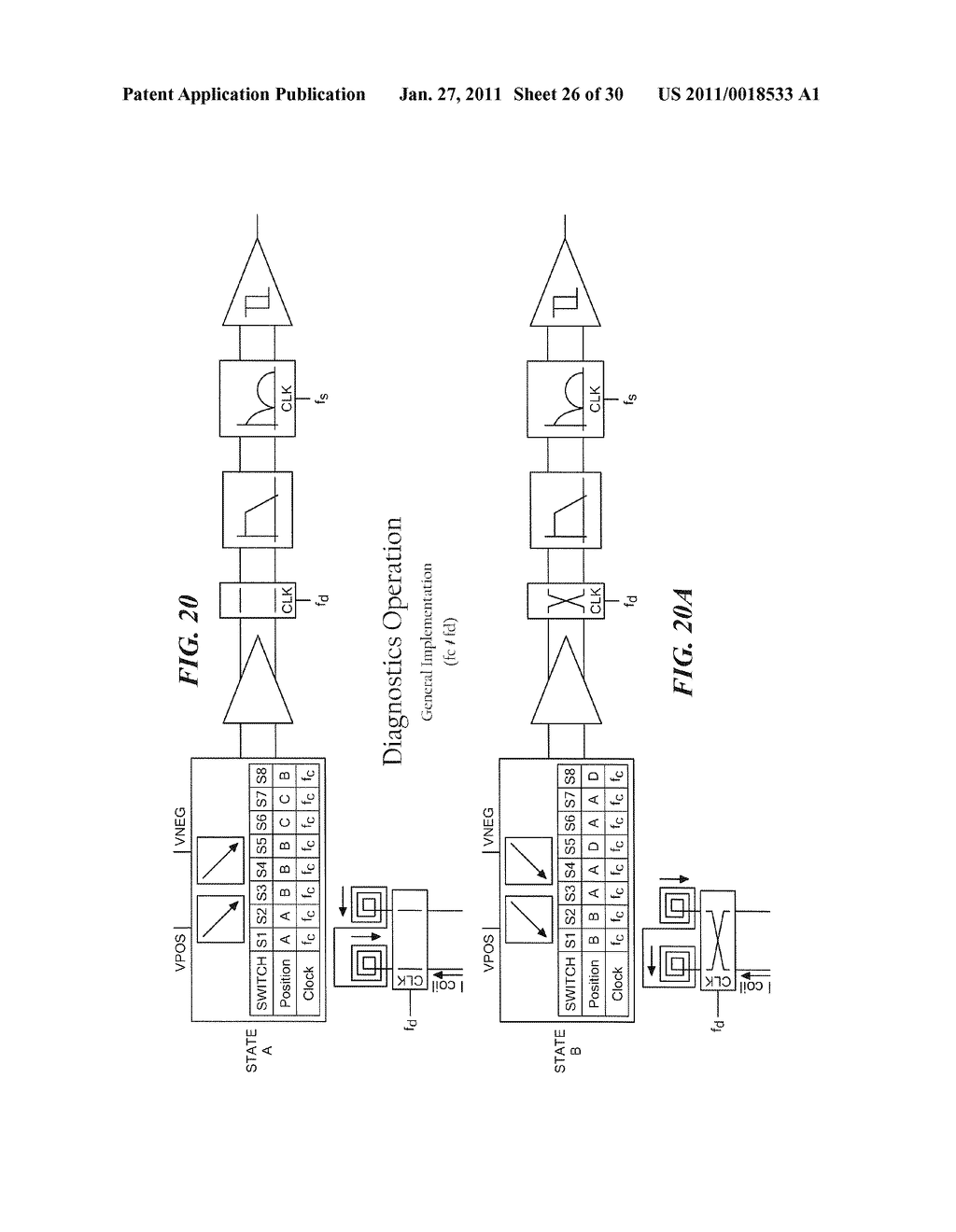 Circuits and Methods for Generating a Diagnostic Mode of Operation in a Magnetic Field Sensor - diagram, schematic, and image 27