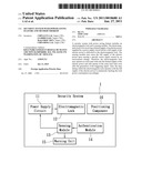 SECURITY SYSTEM WITH POWER SAVING FEATURE AND METHOD THEREOF diagram and image