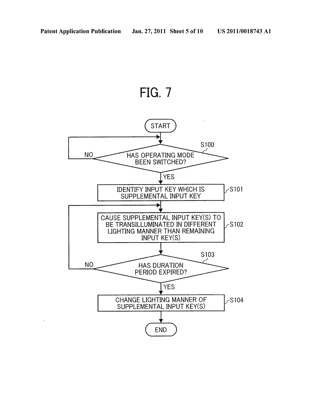 INPUT-KEY CONTROL DEVICE, AND METHOD AND COMPUTER PROGRAM PRODUCT FOR CONTROLLING INPUT KEY - diagram, schematic, and image 06