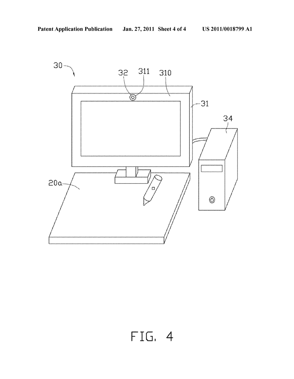 COMPUTER SYSTEM HAVING WIRELESS OPTICAL PEN - diagram, schematic, and image 05