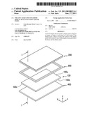 Organic light emitting diode display device including tough panel diagram and image