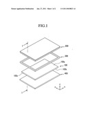 Organic light emitting diode display device including tough panel diagram and image