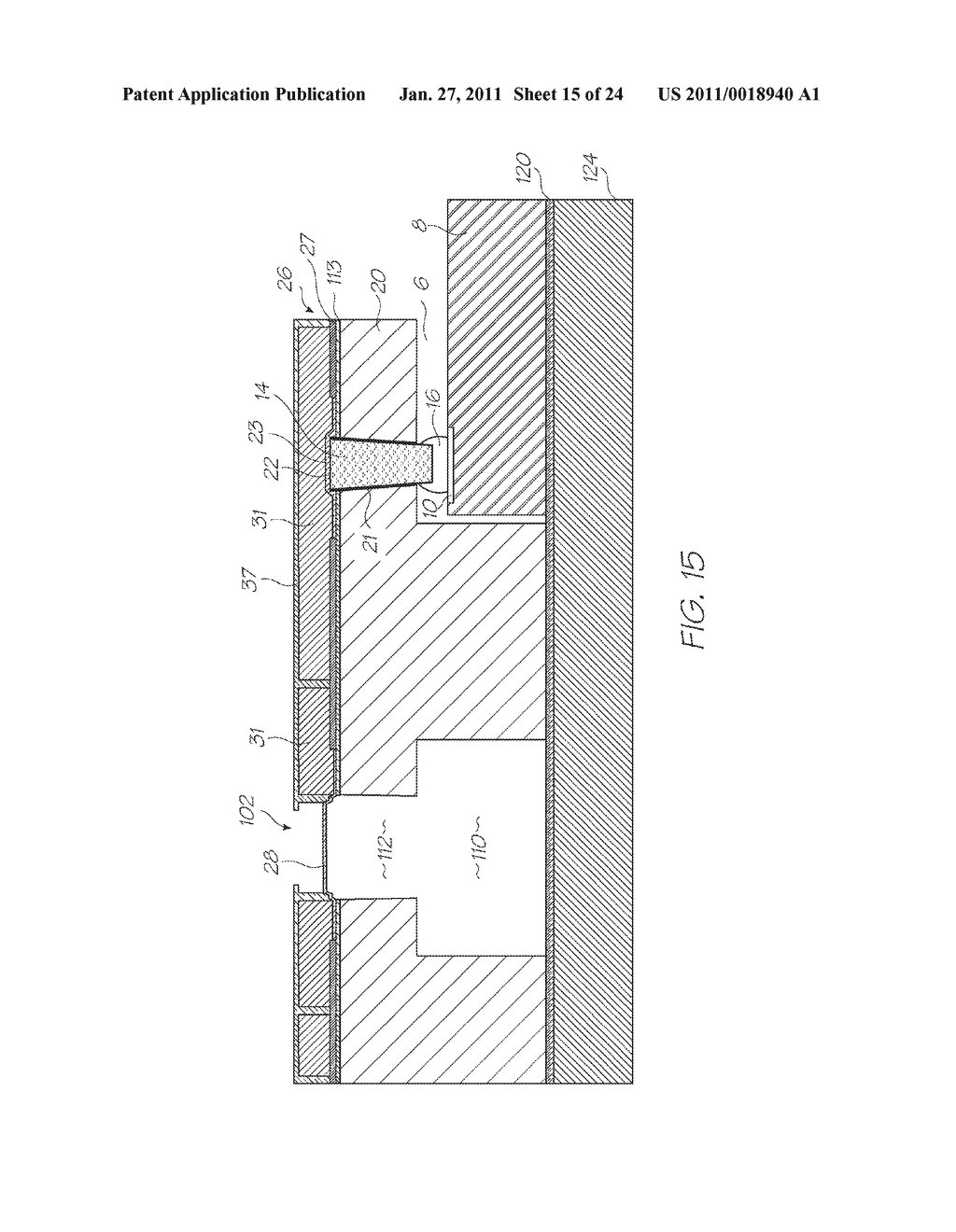 PRINTHEAD INTEGRATED CIRCUIT CONFIGURED FOR BACKSIDE ELECTRICAL CONNECTION - diagram, schematic, and image 16