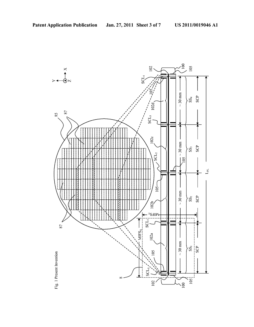 Wafer-scale Linear Image Sensor Chip and Method with Replicated Gapless Pixel Line and Signal Readout Circuit Segments - diagram, schematic, and image 04