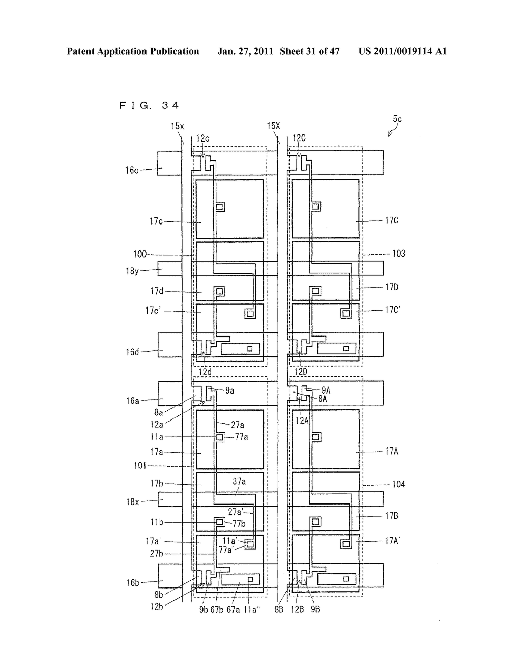 ACTIVE MATRIX SUBSTRATE, LIQUID CRYSTAL PANEL, LIQUID CRYSTAL DISPLAY DEVICE, LIQUID CRYSTAL DISPLAY UNIT, AND TELEVISION RECEIVER - diagram, schematic, and image 32