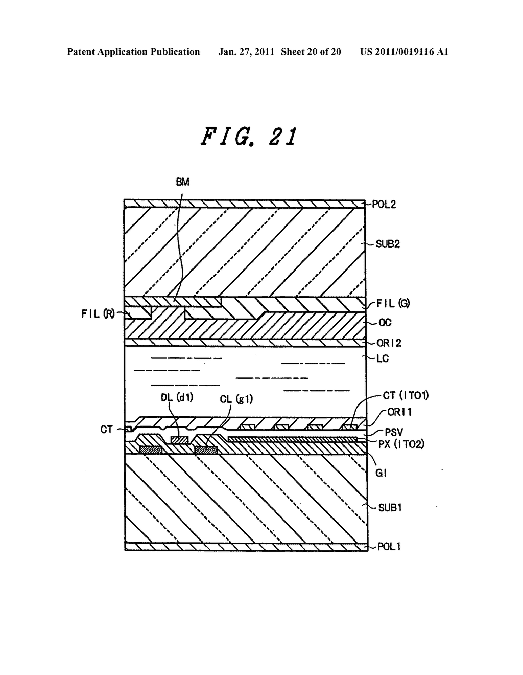 Active matriz typer liquid crystal display and liquid crystal material - diagram, schematic, and image 21