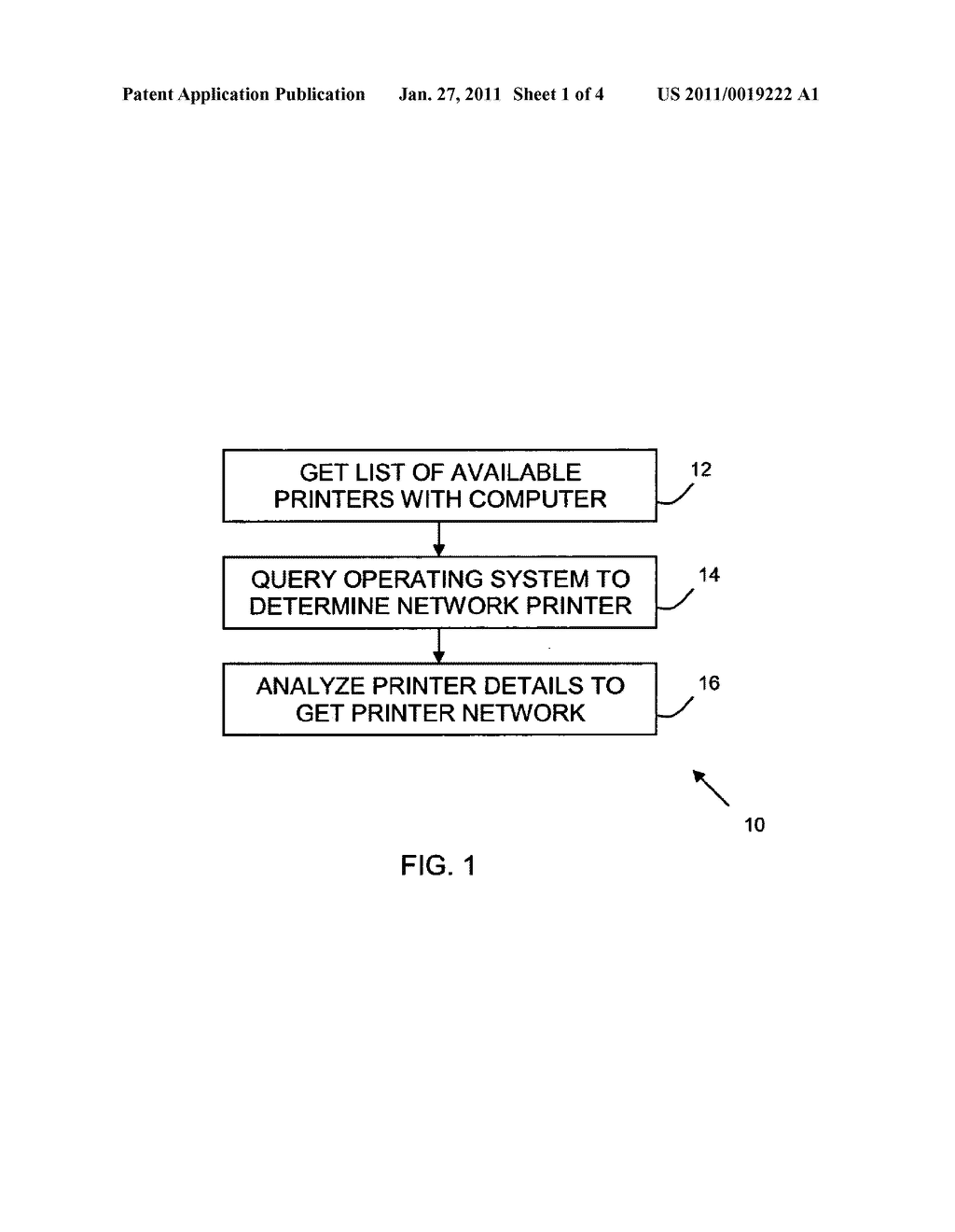 METHOD FOR MONITORING A PRINTER - diagram, schematic, and image 02