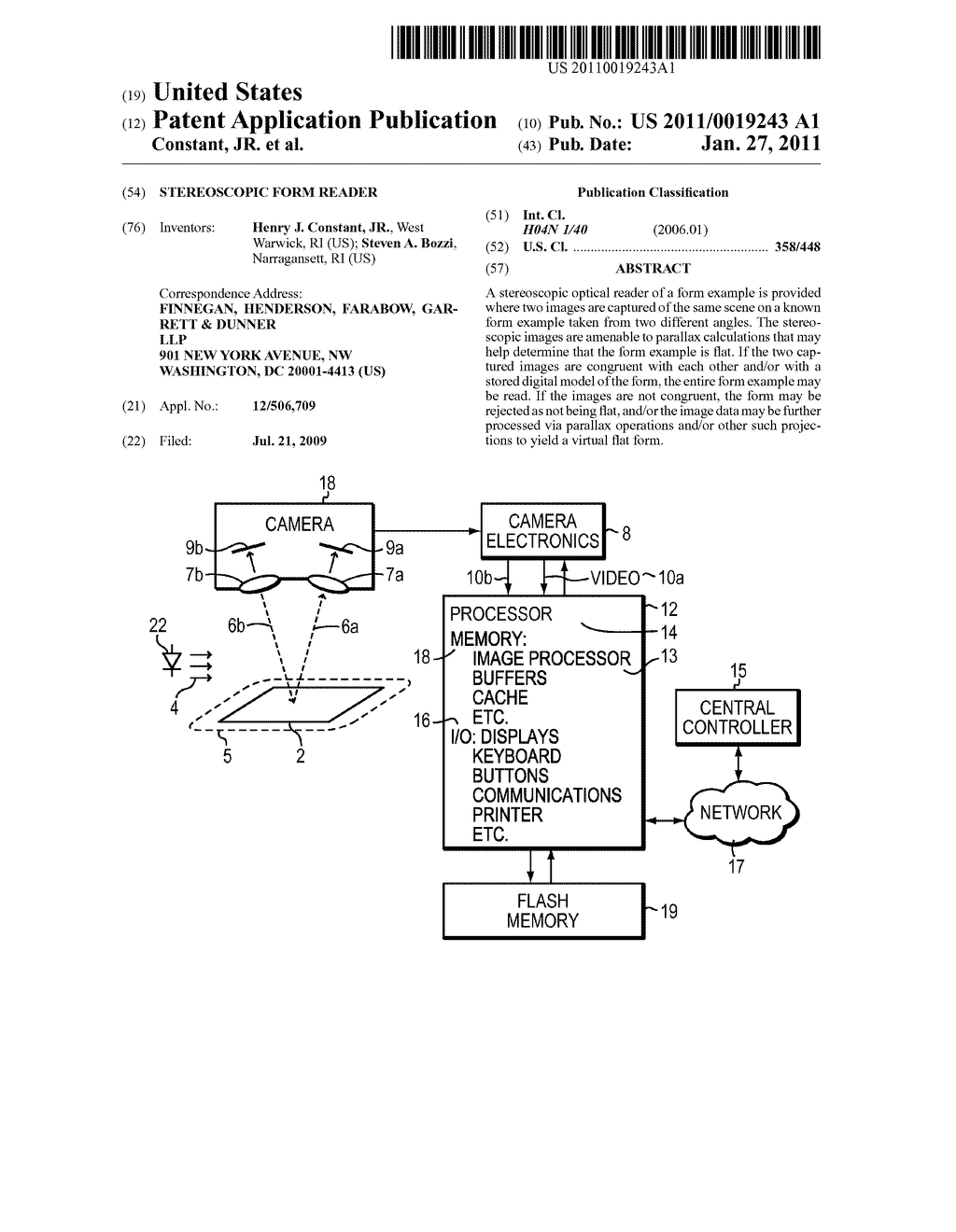 STEREOSCOPIC FORM READER - diagram, schematic, and image 01