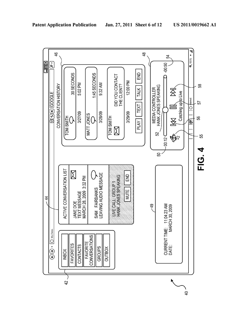 METHOD FOR DOWNLOADING AND USING A COMMUNICATION APPLICATION THROUGH A WEB BROWSER - diagram, schematic, and image 07