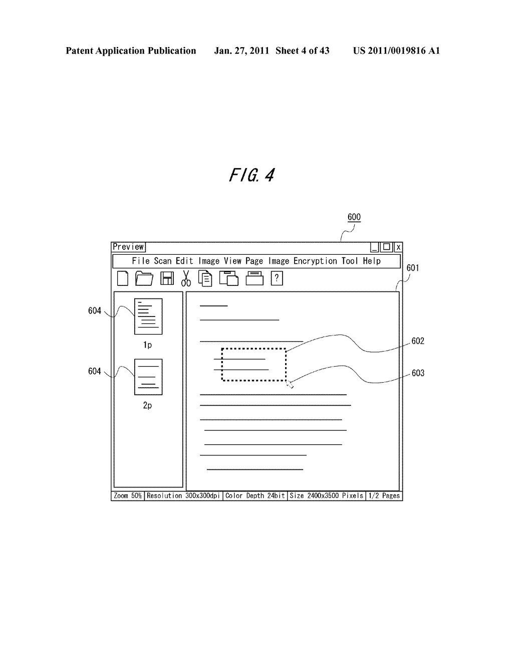 ELECTRONIC DOCUMENT PROCESSING SYSTEM - diagram, schematic, and image 05