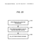 IMAGE FORMING AGENT STORAGE CONTAINER, IMAGE FORMING APPARATUS, METHOD OF MOUNTING/DETACHING IMAGE FORMING AGENT STORAGE CONTAINER AND METHOD OF FILLING/REFILLING IMAGE FORMING AGENT diagram and image