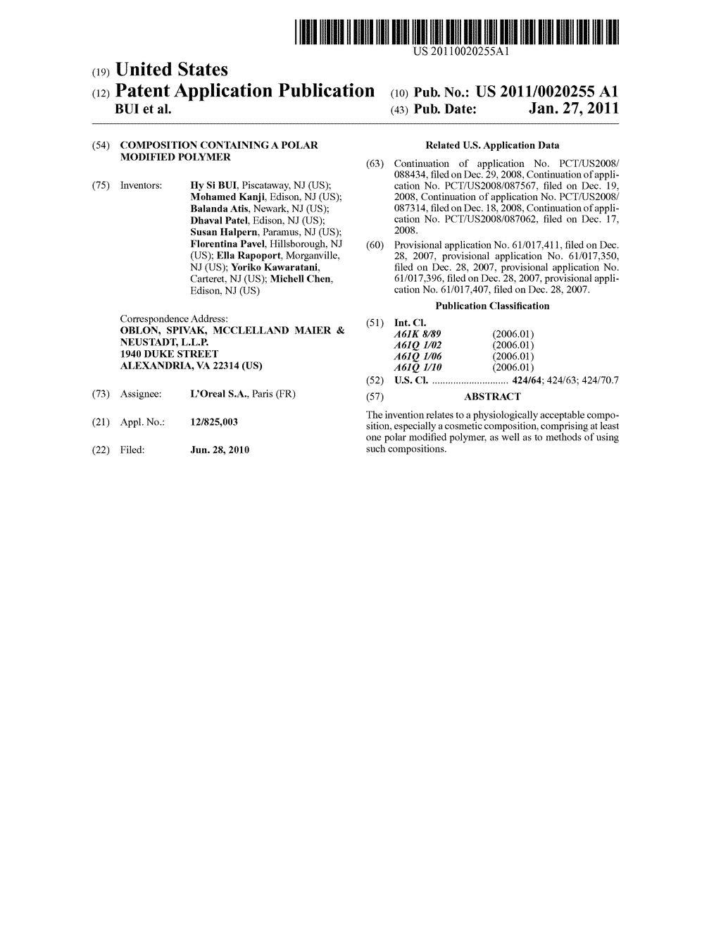 COMPOSITION CONTAINING A POLAR MODIFIED POLYMER - diagram, schematic, and image 01