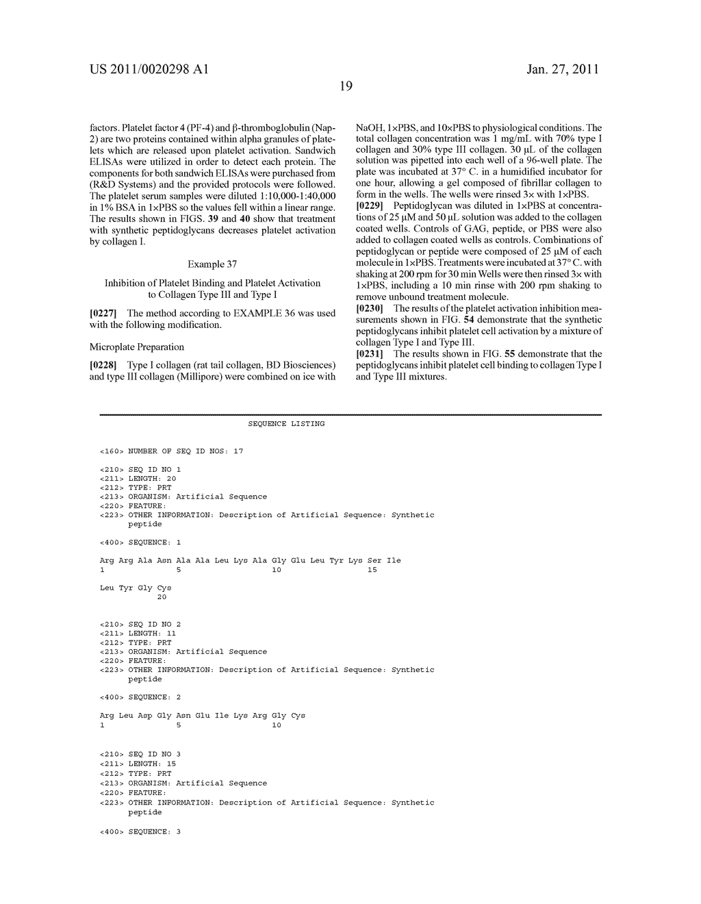 COLLAGEN-BINDING SYNTHETIC PEPTIDOGLYCANS, PREPARATION, AND METHODS OF USE - diagram, schematic, and image 75