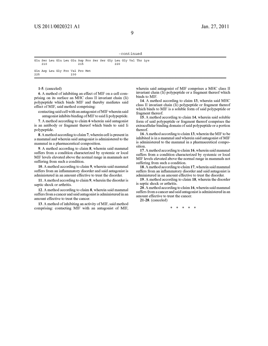 METHODS AND COMPOSITIONS FOR USING MHC CLASS II INVARIANT CHAIN POLYPEPTIDE AS A RECEPTOR FOR MACROPHAGE MIGRATION INHIBITORY FACTOR - diagram, schematic, and image 18