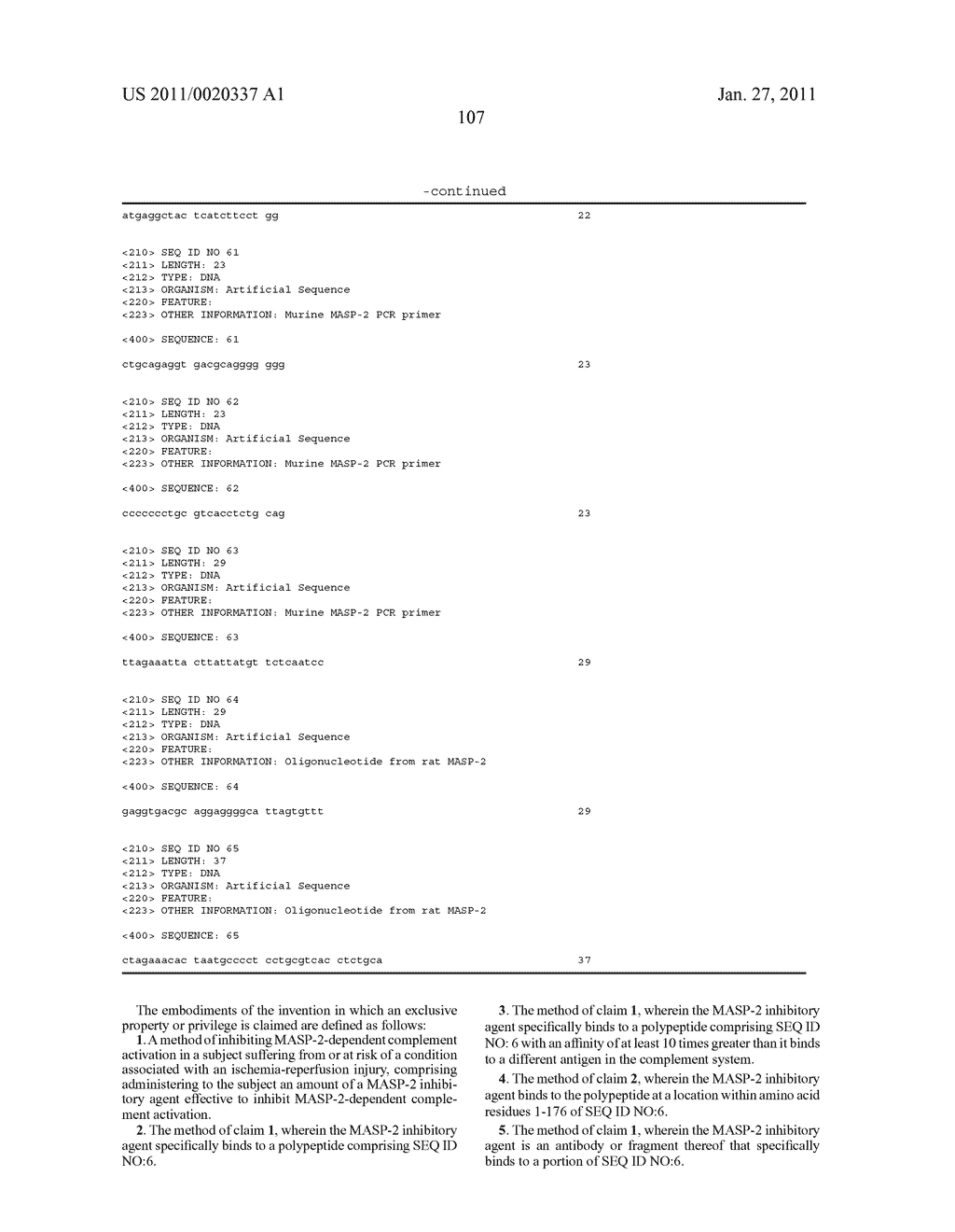 METHODS FOR TREATING CONDITIONS ASSOCIATED WITH MASP-2 DEPENDENT COMPLEMENT ACTIVATION - diagram, schematic, and image 147